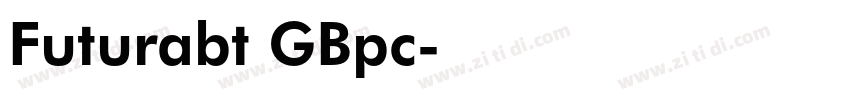 Futurabt GBpc字体转换